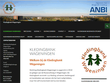Tablet Screenshot of kledingbankwageningen.nl